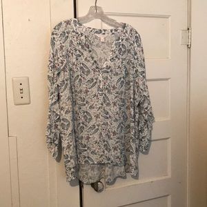 Lauren Conrad ruffled blouse